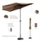 Pure Garden 9ft Half Umbrella, 20lb, Brown 83-OUT5464 - alternate 4